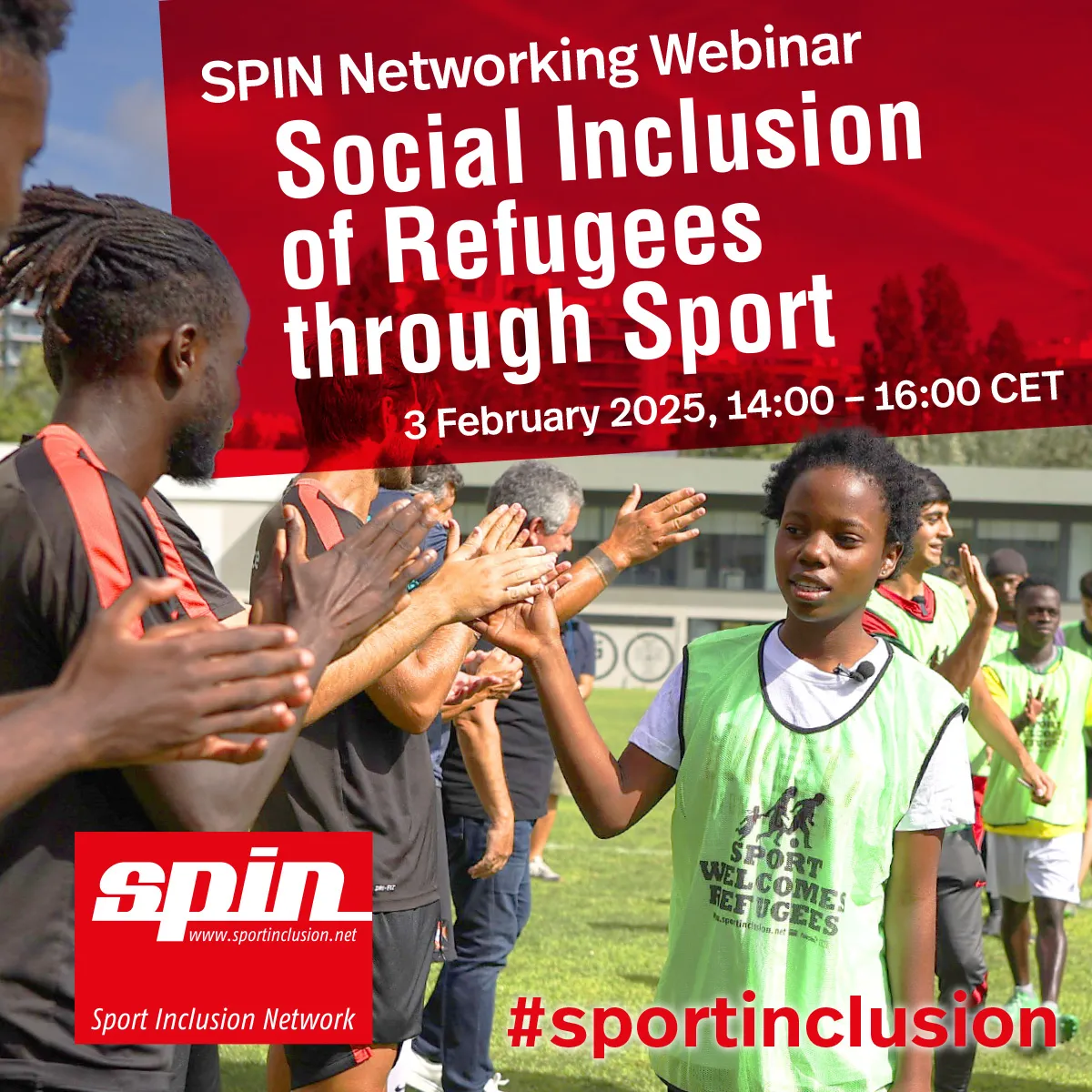 Report: SPIN Networking Webinar – Social Inclusion of Refugees through Sport, 3.2.25